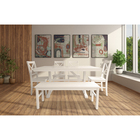 Doral Designs Athens 6-Piece Dining Set in White