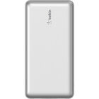 Belkin BoostCharge Power Bank 20K with USB-A to USB-C Cable - Silver