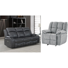 Global Furniture Blanche Reclining Sofa with a Free Britta Recliner