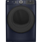 GE 7.8 CuFt Smart Front Load Sapphire Blue Electric Dryer with Steam and Sanitize Cycle