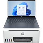 HP 14" 256GB SSD 8GB RAM Intel® Core™ 3 100U 2-in-1 Laptop with Smart Wireless All-In-One Printer
