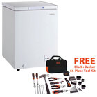 Premium 3.3 Cu. Ft Chest Freezer with a Black+Decker 66-Piece Tool Combo Kit