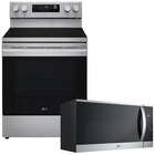 LG 6.3 Cu. Ft. Smart Electric Range with a 1.8 Cu Ft Smart Over-the-Range Microwave