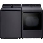 LG 5.3 CuFt Smart Top Load Washer with 7.3 CuFt Electric Dryer in Platinum Black