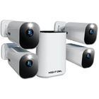 Night Owl 8-Channel 3-Camera Indoor/Outdoor Wire Free 2K 64GB Security System - White