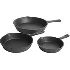 Gibson 3-Piece Cast Iron Skillets