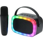 IQ Sound Mini Karaoke Bluetooth® Speaker with Wireless Mic - Black