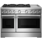 KitchenAid 6.3 Cu. Ft. 48" 6 Burner Commercial-Style Dual Fuel Range with Griddle (1)