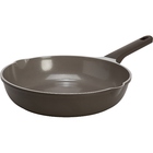 Ecolution Aria 11'' Cast Aluminum Fry Pan with 2 Pour Spouts and Bakelite Handle - Charcoal