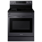 Samsung 6.3 CuFt Smart Freestanding 5-Burner Convection+ Electric Range in Black Stainless with Air Fry