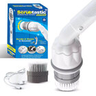 Bell & Howell Scrubtastic Express Handheld Power Scrubber with Flat Brush Head