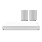 Sonos 2.0 Channel Ray Soundbar and Two Era 100 Wireless Speaker Package - White