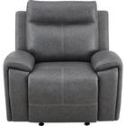 Steve Silver Gaston Manual Glider Recliner - Gray