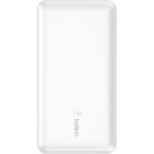 Belkin BoostCharge Power Bank 20K with USB-A to USB-C Cable - White
