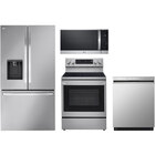 LG Four Piece Kitchen Appliance Package - Stainless Steel