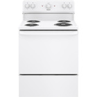 Image of product - 5.0 CuFt Freestanding Electric Range in White with Sensi-Temp Technology
