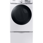 Samsung 7.5 CuFt Smart Electric Dryer in White with Steam Sanitize+
