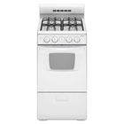 Amana 2.6 CuFt Freestanding Gas Range In White with SpillSaver™ Upswept Cooktop