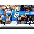 TCL 55" S Class 4K UHD HDR LED Smart TV with Soundbar with Built-in Subwoofers and Alexa Built-in (Refurbished)