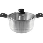 Bene Casa 1.6L Aluminum Flan Mold Double Boiler with Glass Lid