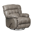 Catnapper Top Grain Leather Match Swivel Glider Recliner