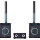 IQ Sound 10'' Professional Party Speaker with Dual Array Speakers and Receiver/DVD Player