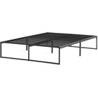 Malouf Linenspa Queen Metal Platform Bed Frame with Under Bed Storage Space