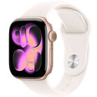 Apple Watch Series 11 (GPS) 42mm Rose Gold Aluminum Case with Light Blush Sport Band - S/M