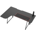 Image of product - L-Shaped Black Gaming Desk
