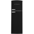 UNIQU Classic Retro 11 Cu. Ft. Top Freezer Refrigerator — Matte Black