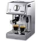 DeLonghi Manual Espresso Machine in Stainless Steel with Cappuccino Maker
