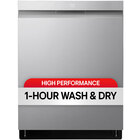 LG 46 dBA Top Control Smart Built-in Dishwasher in Stainless Steel
