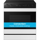 Samsung Bespoke 6.3 CuFt Smart Slide-In Electric Range in White Glass with Air Sous Vide & Air Fry