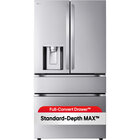 LG 29.0 CuFt 4-Door Standard-Depth French Door Refrigerator in Stainless Steel