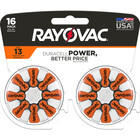 Rayovac Rayovac Size 13 Hearing Aid Batteries (16 Pack), Size 13 Batteries