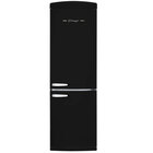 UNIQU Classic Retro 12 Cu. Ft. Bottom Freezer Refrigerator — Matte Black