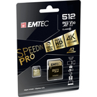 EMTEC 512GB micro-SDXC Class 10 Speedin' Memory Card with Adapter