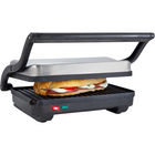 Image of product - 1000 Watt 2-Slice Panini Maker With Non-Stick Grill Plates - Brushed Stainless Steel