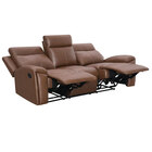 Steve Silver Gaston Casual Manual Reclining Sofa - Brown