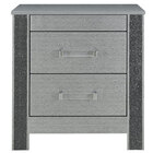 Global Furniture Logan Silver Nightstand