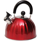 Mr. Coffee Twining 2.1 Quart Whistling Tea Kettle - Red Stainless-Steel