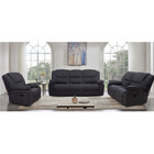 Cheers Kayla Dual Reclining Sofa, Loveseat & Recliner - Midnight