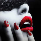 Classy Living Temp Glass with Foil & Rhinestones - Black Lace