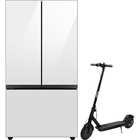 Samsung 30.0 CuFt Bespoke Smart French Door Refrigerator with Vroomie 18.1 MPH 18 Mile Range Electric Scooter