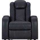 Signature Design by Ashley Axil Dual Power Recliner - Sapphire