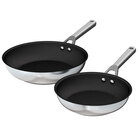 Ninja Foodi™ NeverStick® 8-Inch Fry Pan and 10.25-Inch Fry Pan Set - Stainless Steel