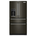 KitchenAid 26.2 Cu. Ft. Multi-Door French Door Refrigerator with Platinum Interior - Black Stainless Steel