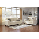 Signature Design by Ashley Abinger Taupe Stationary Sofa and Loveseat Set
