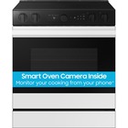 Samsung 6.3 CuFt Bespoke Smart Slide-In Electric Range in White Glass