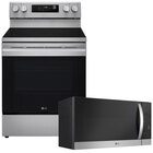 LG 6.3 Cu. Ft. Smart Electric Range with a 1.7 Cu Ft Smart Over-the-Range Microwave